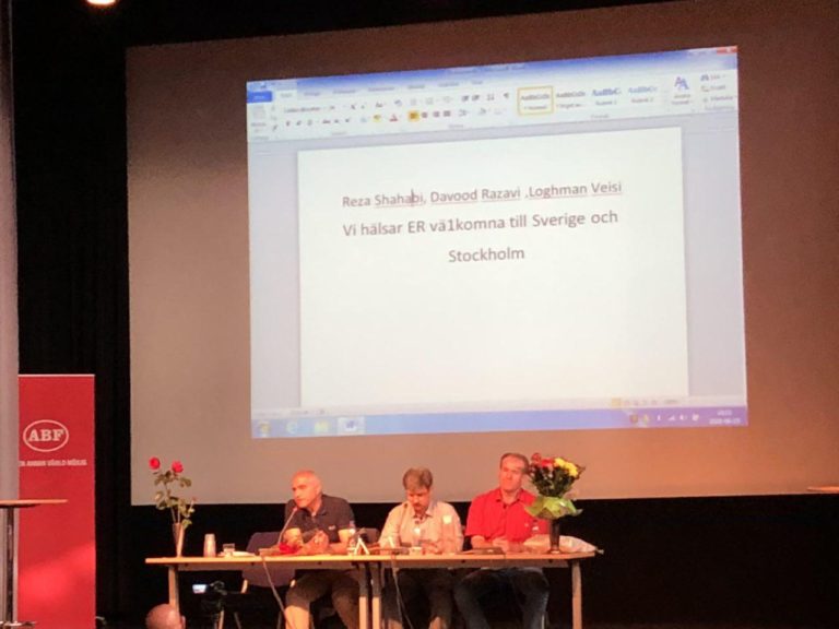 گزارشی از جلسه سخنرانی و پرشس و پاسخ سه فعال کارگری ایران در استکهلم سوئد