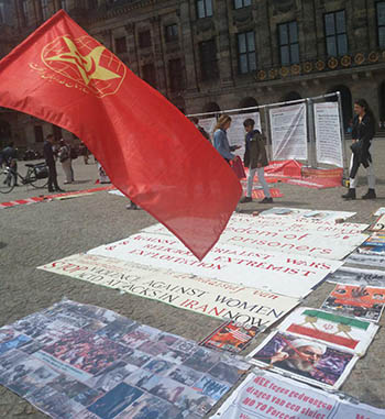 گزارشی از برگزاری آکسیون در حمایت و همبستگی با کارگران زندانی و زندانیان سیاسی در آمستردام – هلند