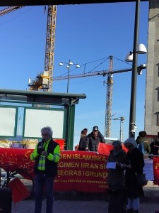 گزارشی کوتاه از برگزاری اکسیون ضد جنگ در استکهلم