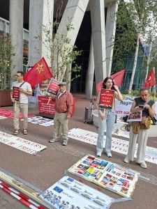 گزارشی از تجمع اعتراضی در شهر دنهاخ (لاهه) هلند